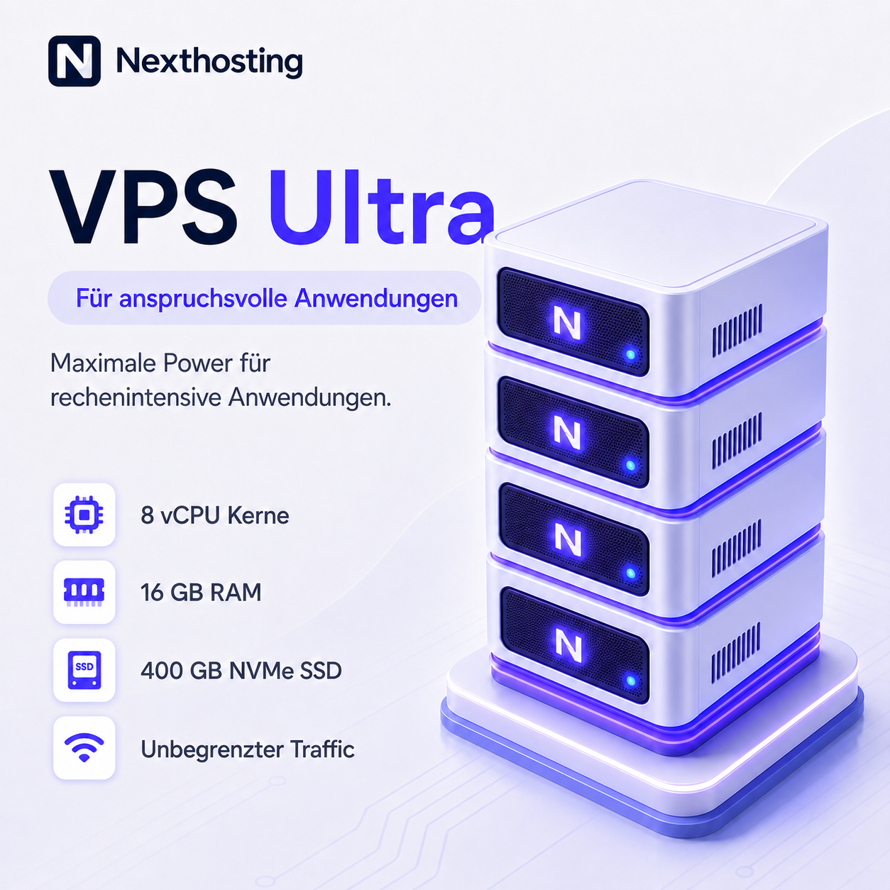 VPS Ultra von Nexthosting – maximale VPS Power für anspruchsvolle Anwendungen