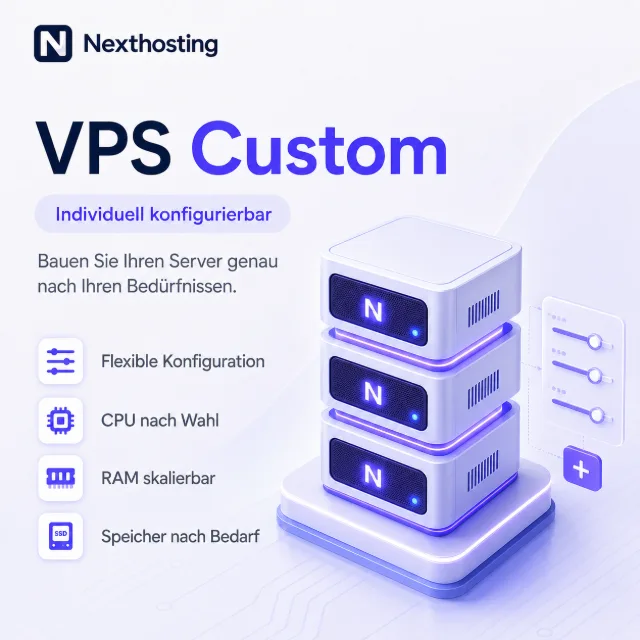 VPS Custom fra Nexthosting – individuelt konfigurerbar VPS server