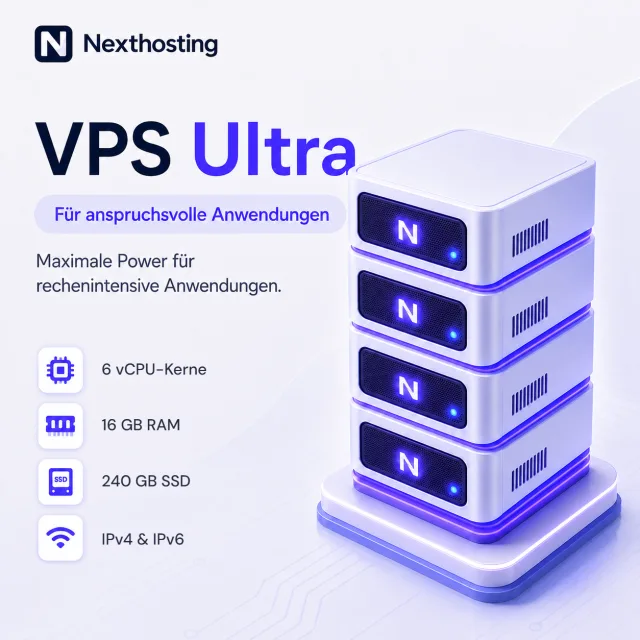 VPS Ultra fra Nexthosting – maksimal VPS-power til krævende applikationer